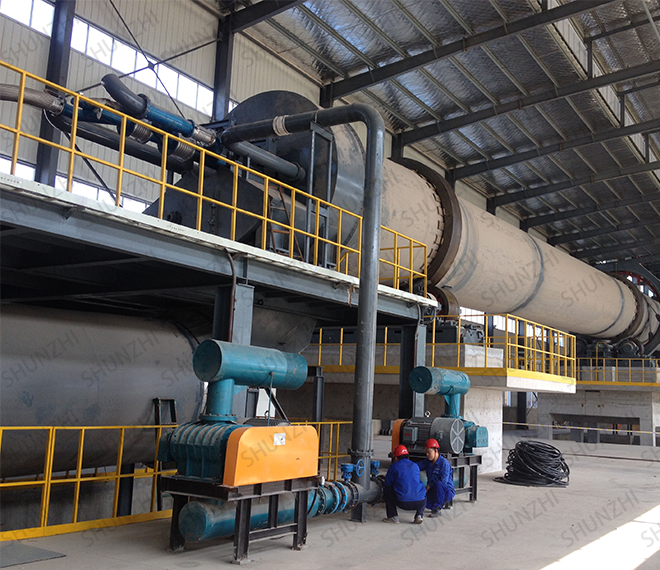 Russian lime rotary kiln production line